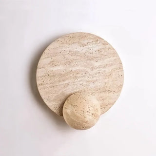 Celako™ Aureny Wall Light | Yellow Travertine Bedroom Lighting
