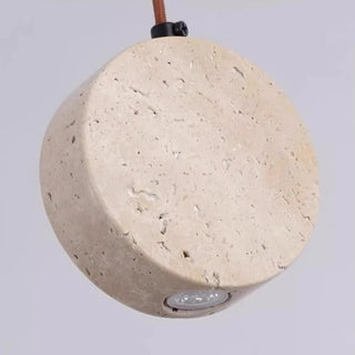 Suspension Celako™ Aureston | Éclairage d'îlot de cuisine en travertin jaune