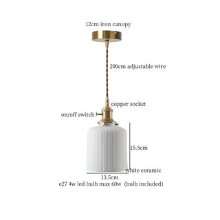 Celako™ Suzuran Pendant Light | Ceramic Dining Room Lighting