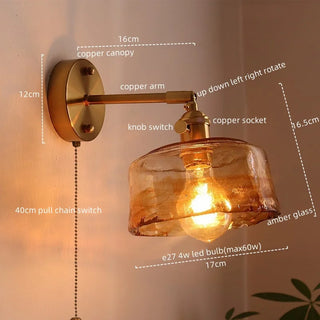 Celako™ Ambrine Wall Light | Copper Modern Style Living Room Lighting