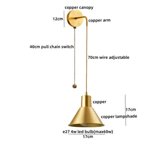 Celako™ Cuparo Wall Light | Copper Living Room Lighting