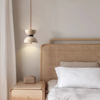 Celako™ Luserna Pendant Light | Yellow Travertine Dining Room Lighting