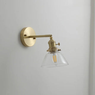 Celako™ Aesona Wall Light | Glass Copper Bedroom Lighting