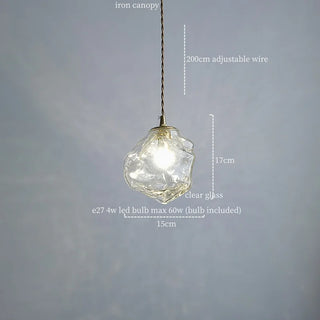 Celako™ Glacelle Pendant Light | Glass Stone Kitchen Island Lighting