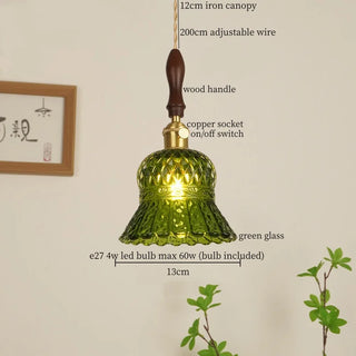 Celako™ Smaragd Pendant Light | Green Glass Kitchen Island Lighting