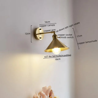 Celako™ Cupraluna Wall Light | Copper Dining Room Lighting