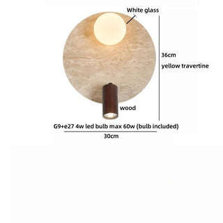 Celako™ Clario Wall Light | Travertine Hallway Lighting