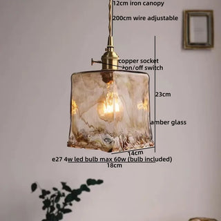 Celako™ Okumo Pendant Light | Glass Japan Style Bedroom Lighting