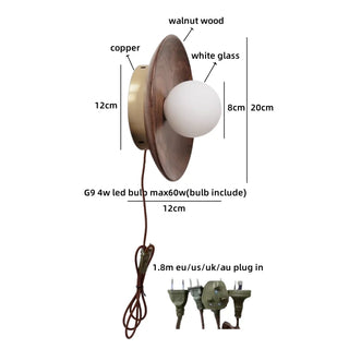 Celako™ Kuroko Wall Light | Copper Bedside Lighting