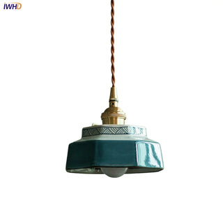 Celako™ Verdant Pendant Light | Ceramic Dining Room Lighting