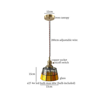 Celako™ Vetriora Pendant Light | Glass Bedroom Lighting