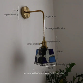 Celako™ Cuvitra Wall Light | Glass Bedroom Lighting