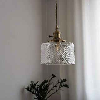 Celako™ Virena Pendant Light | Green Glass Bedroom Lighting