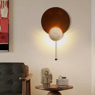 Celako™ Tavine Wall Light | Yellow Travertine Bedroom Lighting