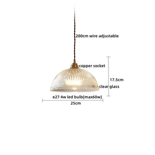 Celako™ Cuprisa Pendant Light | Glass Bedroom Lighting