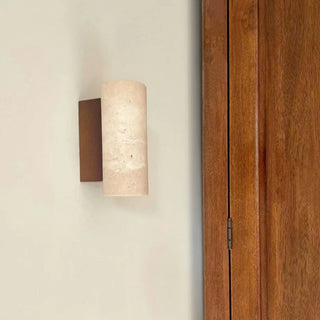 Celako™ Tavrin Wall Light | Yellow Travertine Japan Style
