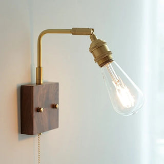 Celako™ Arcura Wall Light | Copper Glass Bedroom Lighting