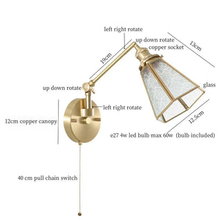 Celako™ Veroku Wall Light | Glass Japan Style