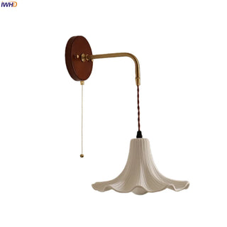Celako™ Caolina Wall Light | Ceramic Bedroom Lighting