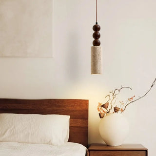 Celako™ Soletra Pendant Light | Yellow Travertine Dining Room Lighting