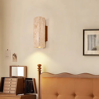Celako™ Auresto Wall Light | Yellow Travertine Living Room Lighting
