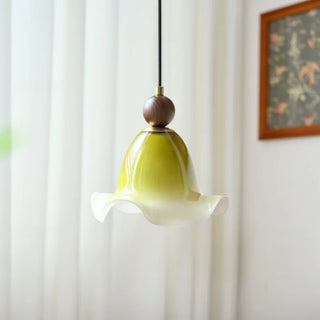 Celako™ Esmara Pendant Light | Green Glass Stone Bedroom Lighting