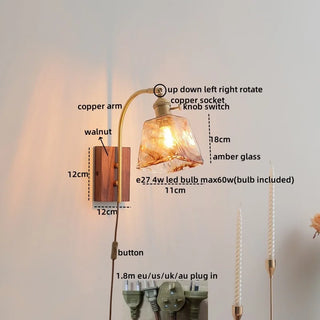 Celako™ Auredo Wall Light | Copper Bedside Lighting