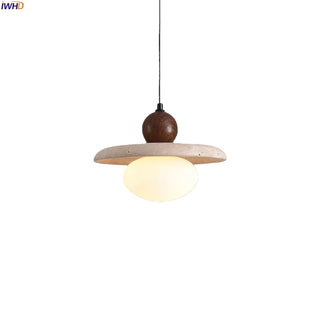 Celako™ Calizor Pendant Light | Yellow Travertine Bedroom Lighting