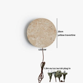 Celako™ Tavrin Wall Light | Yellow Travertine Japan Style
