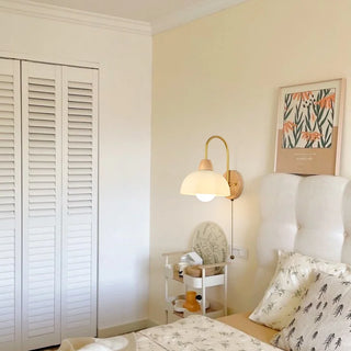 Celako™ Lunera Wall Light | Wood Bedroom Lighting