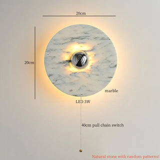 Celako™ Lunmaro Wall Light | Marble Living Room Lighting