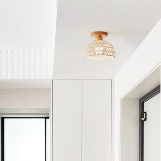 Celako™ Vikira Ceiling Light | Wicker Wood Kitchen Island Lighting