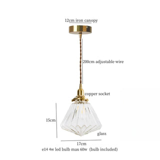 Celako™ Auremist Pendant Light | Glass Stone Kitchen Island Lighting