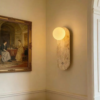 Celako™ Ishiko Wall Light | Travertine Hallway Lighting