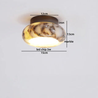 Celako™ Lapiza Ceiling Light | Marble Wabi Sabi Style Bedroom Lighting