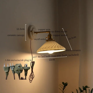 Celako™ Ceravola Wall Light | Ceramic Modern Style Bedroom Lighting