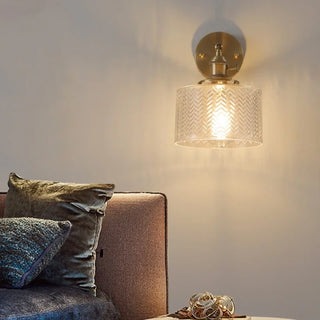 Applique murale Celako™ Cupriva | Luminaire de chambre en verre cuivré