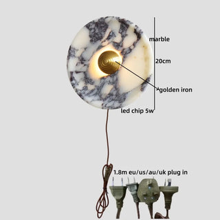 Celako™ Maronea Wall Light | Marble Bedroom Lighting