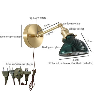 Celako™ Esmeria Wall Light | Glass Vintage