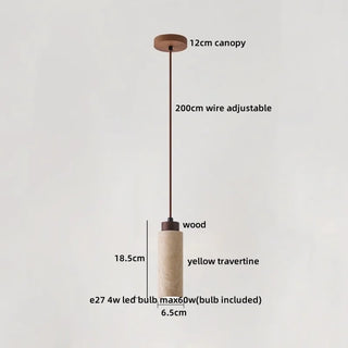 Celako™ Lumenis Pendant Light | Travertine Dining Room Lighting