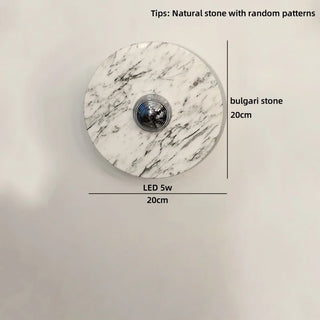 Celako™ Cavari Wall Light | Stone Bedside Lighting