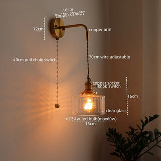 Celako™ Cupira Wall Light | Glass Bathroom Mirror Light