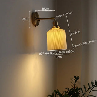 Celako™ Cerique Wall Light | Ceramic Dining Room Lighting