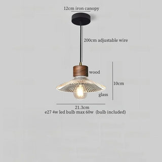 Celako™ Argilion Pendant Light | Wood Bedroom Lighting