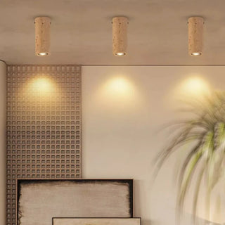 Celako™ Syenite Ceiling Light | Yellow Travertine Living Room Lighting