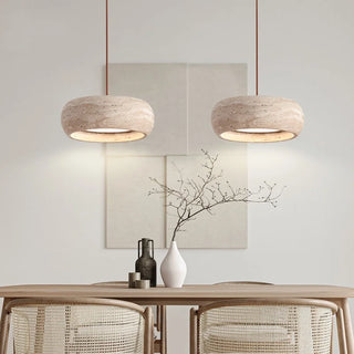 Celako™ Traverti Pendant Light | Travertine Dining Room Lighting
