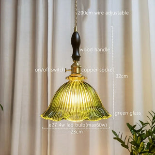 Celako™ Virene Pendant Light | Glass Bedroom Lighting