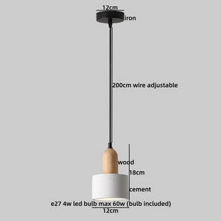 Celako™ Tavaro Pendant Light | Cement Japan Style Wabi Sabi Kitchen Island Lighting