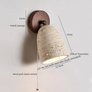 Celako™ Auretrine Wall Light | Yellow Travertine Living Room Lighting
