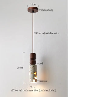 Celako™ Granilia Pendant Light | Terrazzo Stone Bedroom Lighting